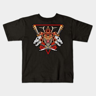 Tiger Samurai v3 03 Kids T-Shirt